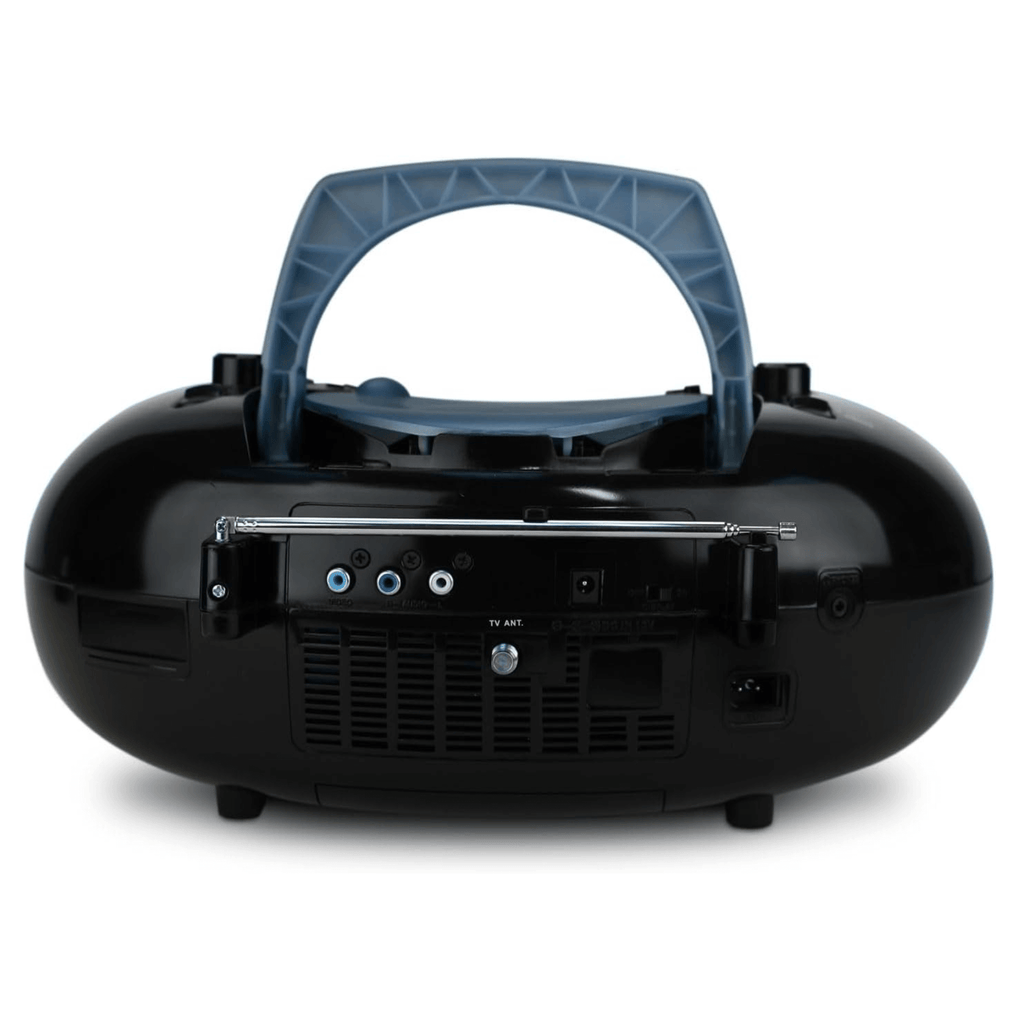 Emerson 7" Bluetooth DVD Boombox w AMFM Radio, Stereo Speakers &