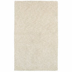 10inches x 13inches Modern Shag Ivory Indoor Area Rug