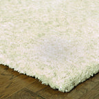 10inches x 13inches Modern Shag Ivory Indoor Area Rug