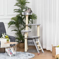 PawHut Cat tree Tower Climbing Kitten Activity Center Furniture with