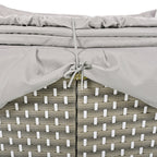 Patio Furniture Round Outdoor Sectional Sofa Set Rattan Daybed