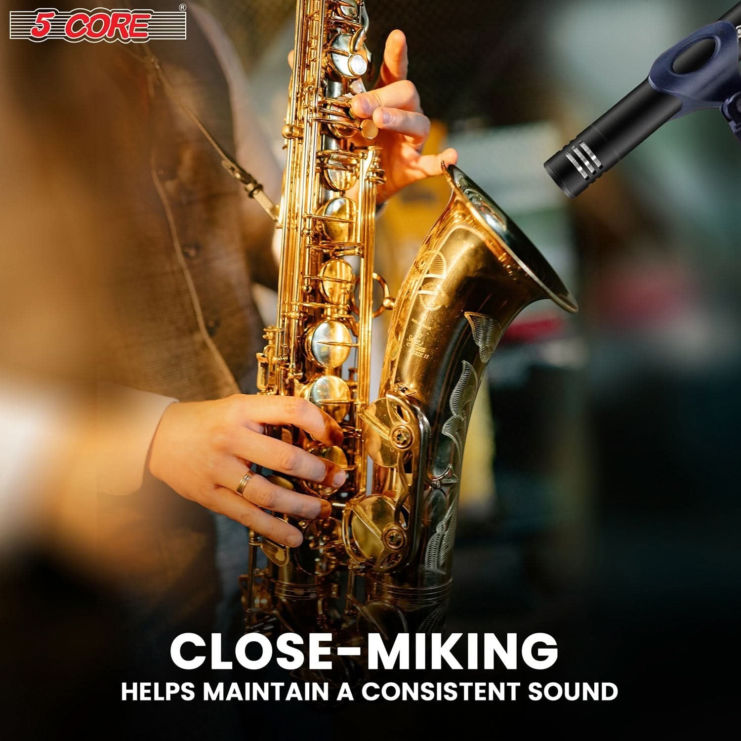 5Core Instrument Microphone Professional XLR Cardioid Pencil Stick