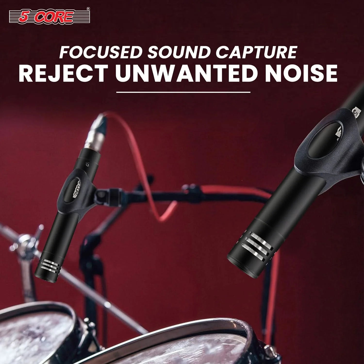 5Core Instrument Microphone Professional XLR Cardioid Pencil Stick
