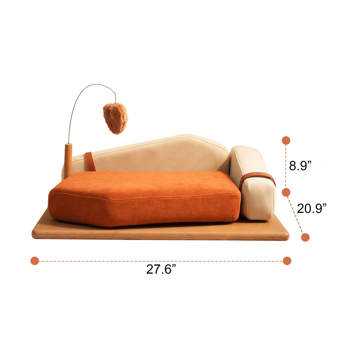 Wooden Pet Bed for Cats & Dogs – Oak Veneer Modern Furniture-Grade