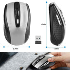 2.4G Wireless Gaming Mouse Optical Mice WIth Receiver 3 Adjustable DPI