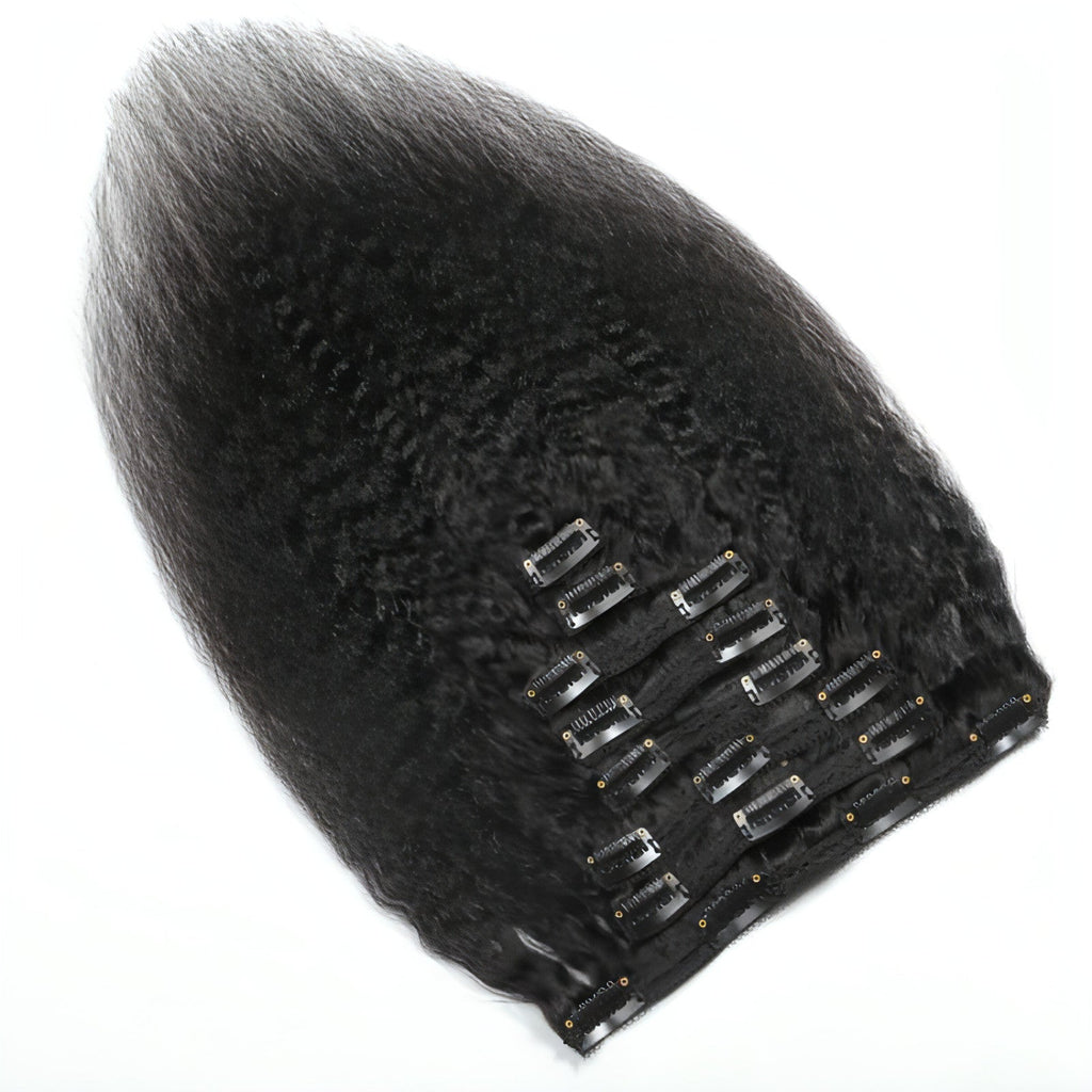 LuxeWave™ Natural Kinks – Clip-In Hair Volume, Redefined