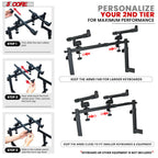 5Core 2 Tier Keyboard Stand Z Style Adjustable Heavy Duty Electric