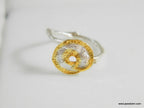 Branch and Leaf Ring - Sterling Silver Nature Jewelry