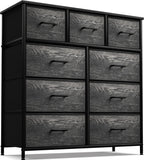 Faux Wood Dresser 9 Drawers For Bedroom Furniture Storage