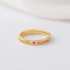 Mom Ring With Kids Names, Personalized Mother Ring, Birthstone Ring