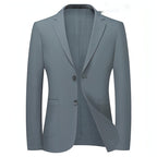 Men's Summer Thin Suit Men's Casual Fashion Business Light Ice Silk