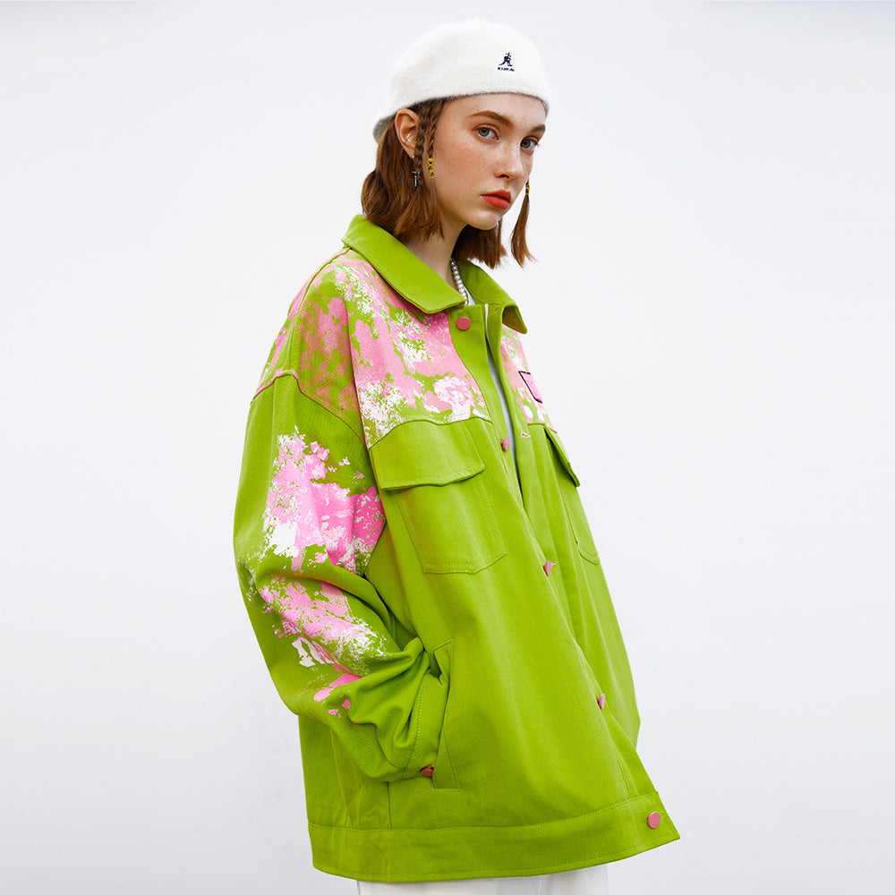 Splash-Ink Workwear Jacket for Men and Women – Modern Streetwear Style