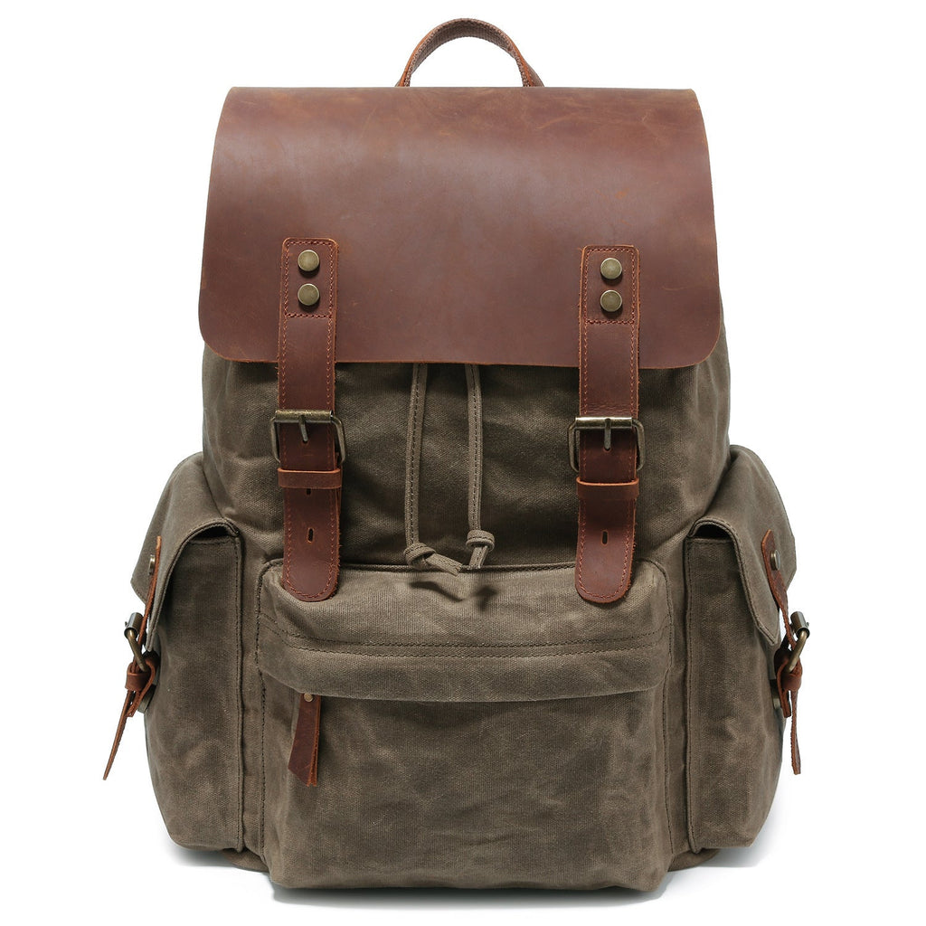 High Quality Fashion Canvas Backpack For Young Men