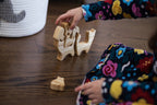 Waldorf Wooden Cats family of 7 puzzle set