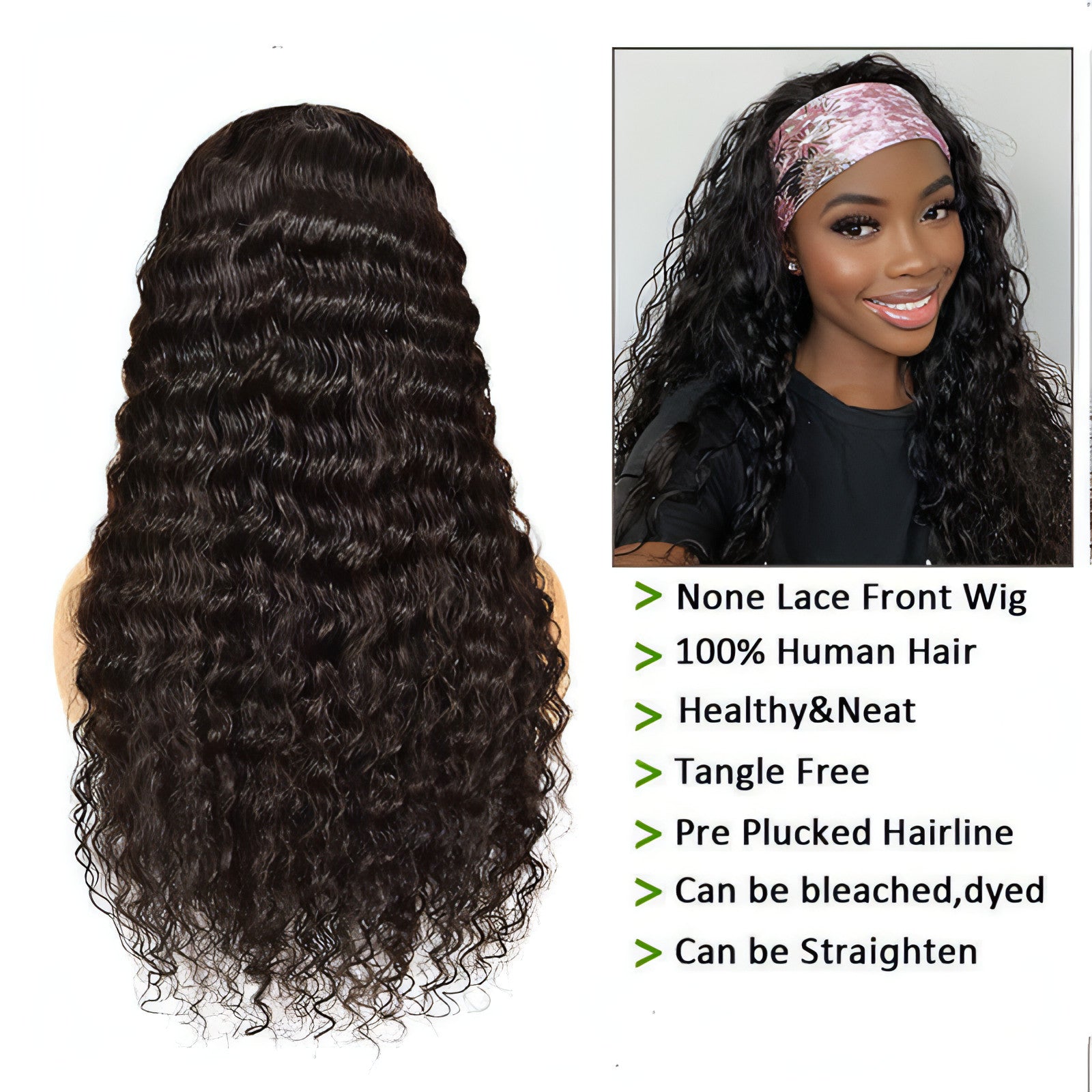 - LuxeFlow Hair Natural Color Full Real Hair Wig Cover