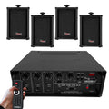 5Core Audio System Combo 30W Amplifier 6.4” Wall Speakers 4 Piece 10W