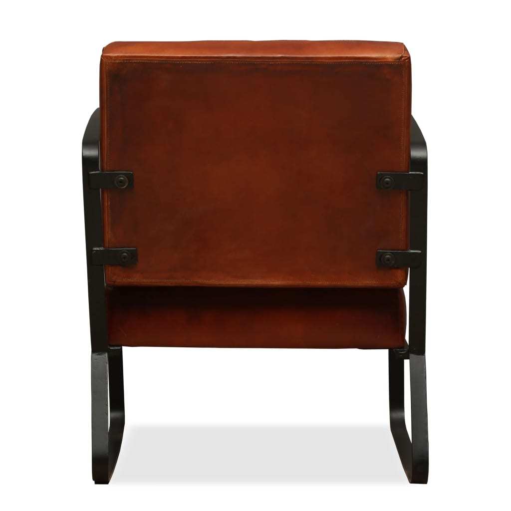 LuneluX_Home - The Hudson Chair Brown Genuine Leather