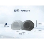 Emerson 1-Pair Mini Pebbles Duo Bluetooth Outdoor Speakers