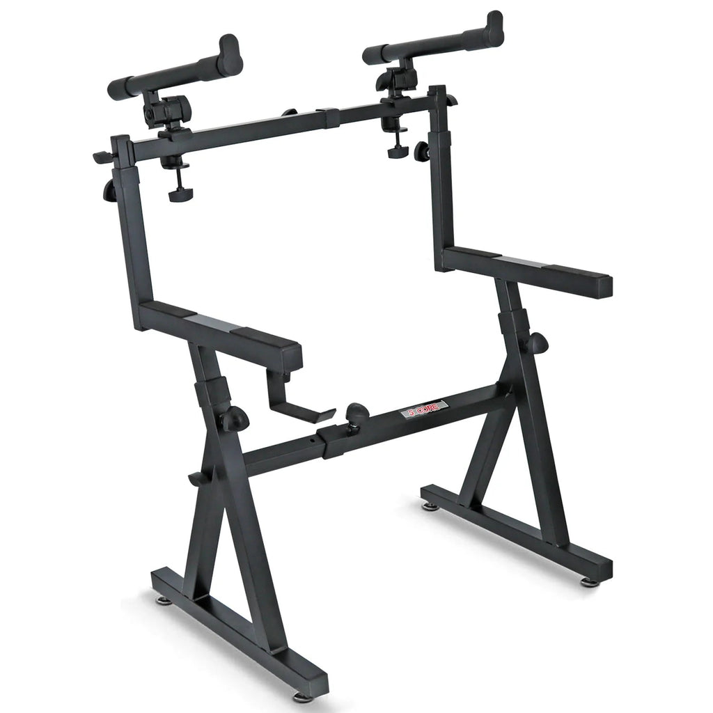 5Core 2 Tier Keyboard Stand Z Style Adjustable Heavy Duty Electric