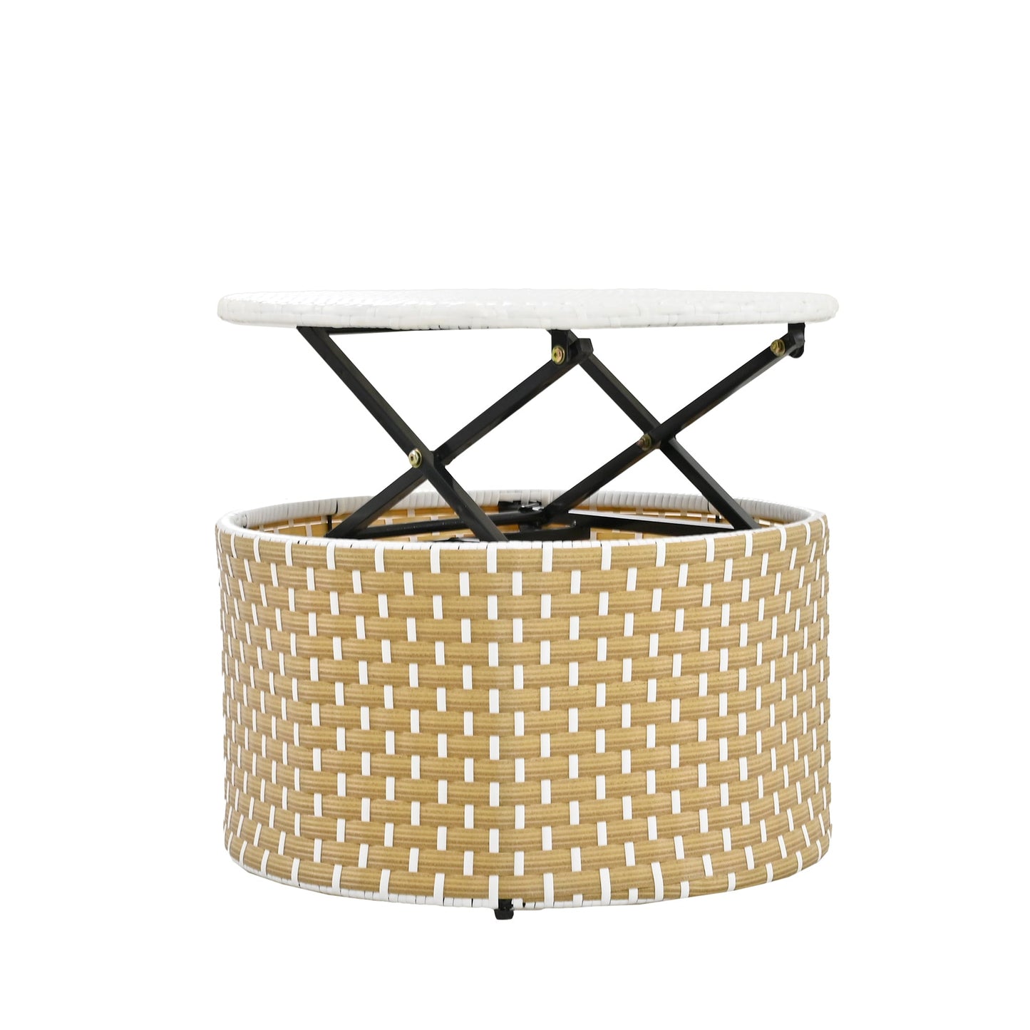 Patio Furniture Round Outdoor Sectional Sofa Set Rattan Daybed