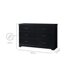 Storkcraft Brookside 6 Drawer Dresser For Nursery Furniture