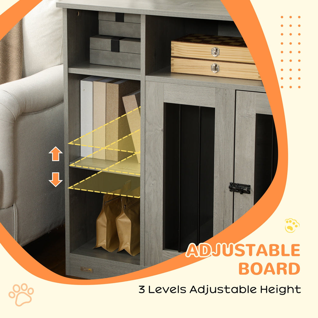 47" Dog Crate Furniture with Storage