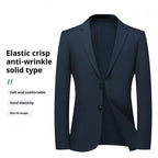 Men's Summer Thin Suit Men's Casual Fashion Business Light Ice Silk