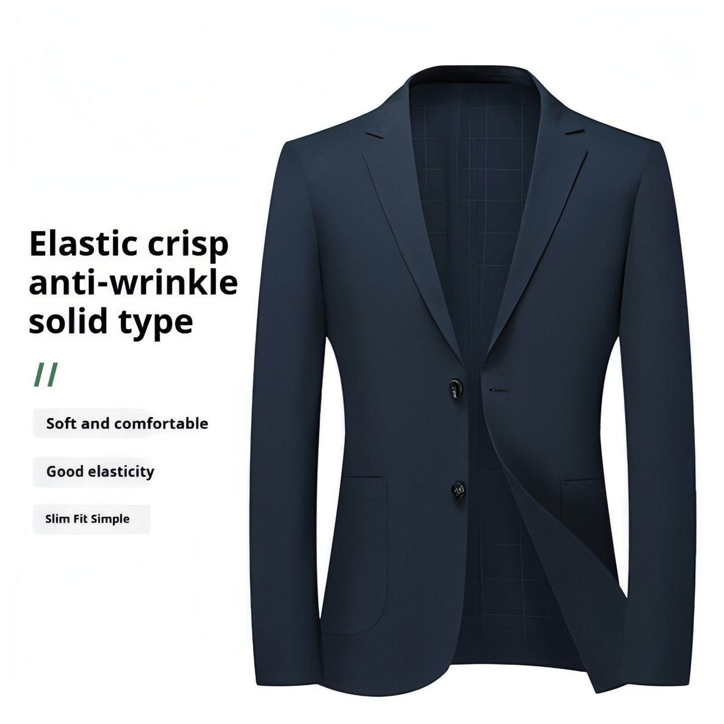 Men's Summer Thin Suit Men's Casual Fashion Business Light Ice Silk