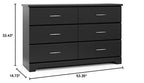 Storkcraft Brookside 6 Drawer Dresser For Nursery Furniture