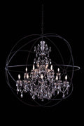 1130 Geneva Collection Pendant lamp D:60" H:63" Lt: Dark Bronze Finish