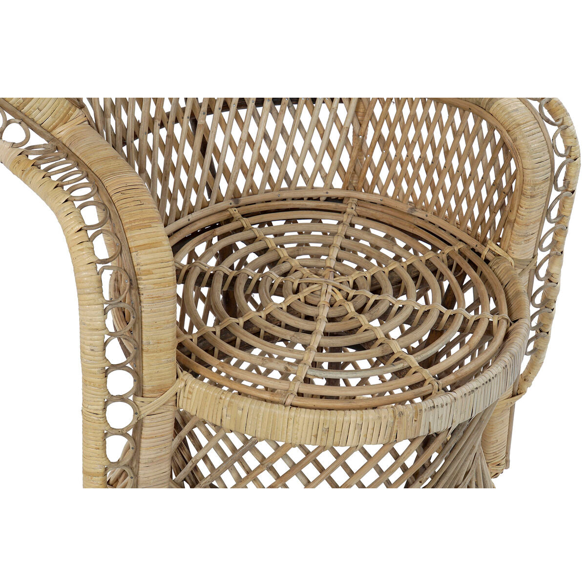 Garden sofa DKD Home Decor Brown Multicolour Natural Rattan 98 x 55 x
