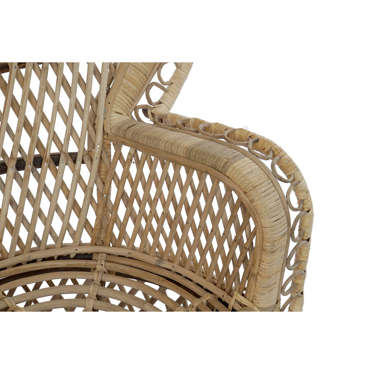 Garden sofa DKD Home Decor Brown Multicolour Natural Rattan 98 x 55 x