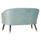Sofa DKD Home Decor Green Polyester Birch Golden Glam (124 x 73 x 80