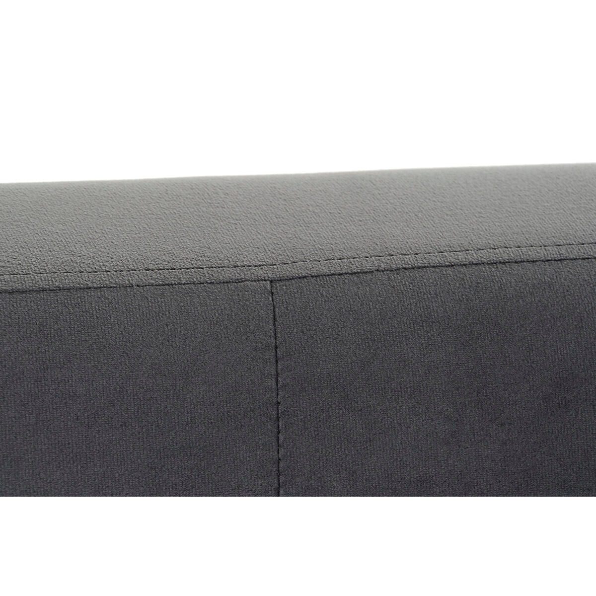 Sofa DKD Home Decor Grey Polyester Metal Golden Glam (128 x 70 x 76