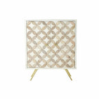 Sideboard DKD Home Decor White Golden Brass Mango wood (93 x 41 x