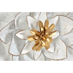 Wall Decoration DKD Home Decor Golden Metal White (60 x 9 x 60 cm)