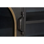 TV furniture DKD Home Decor Black Crystal Metal (150 x 50 x 45 cm)