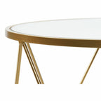 Side table DKD Home Decor Mirror Golden Metal 50 x 50 x 51 cm