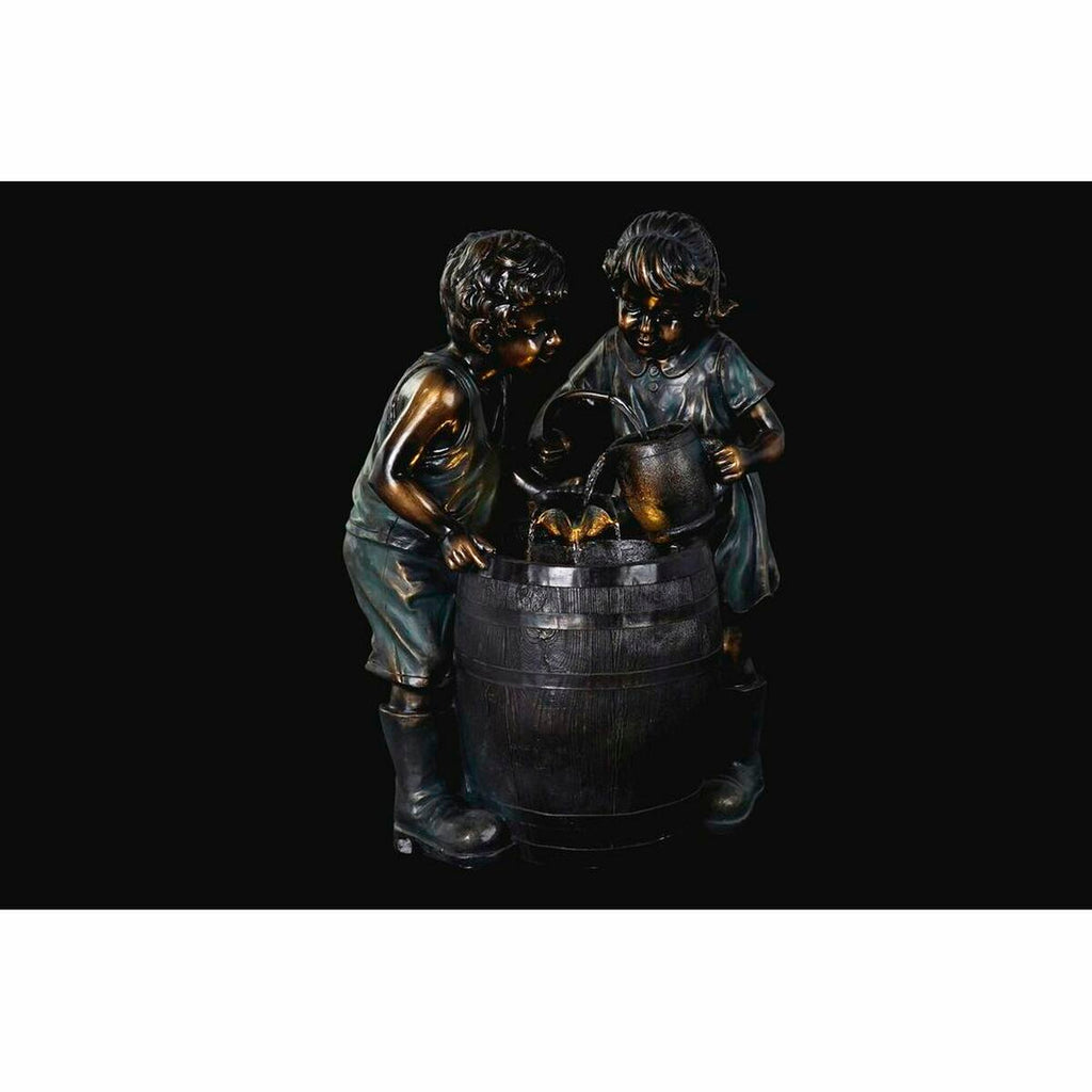 Garden fountain DKD Home Decor Bronze Resin Kids 57 x 42 x 77 cm