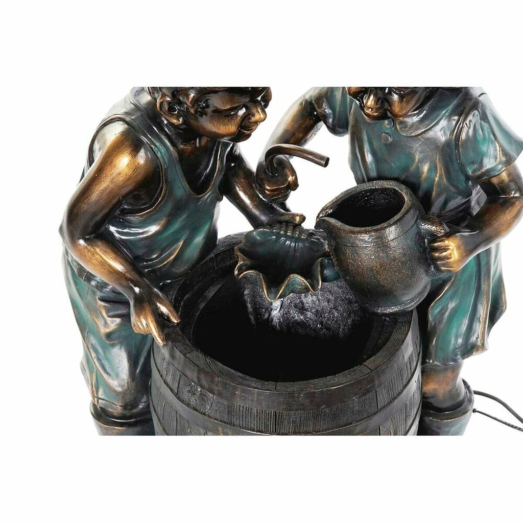 Garden fountain DKD Home Decor Bronze Resin Kids 57 x 42 x 77 cm