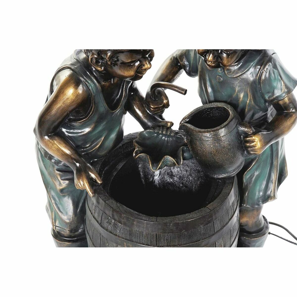 Garden fountain DKD Home Decor Bronze Resin Kids 57 x 42 x 77 cm