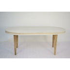 Dining Table DKD Home Decor White Golden Brass Mango wood 180 x 90 x