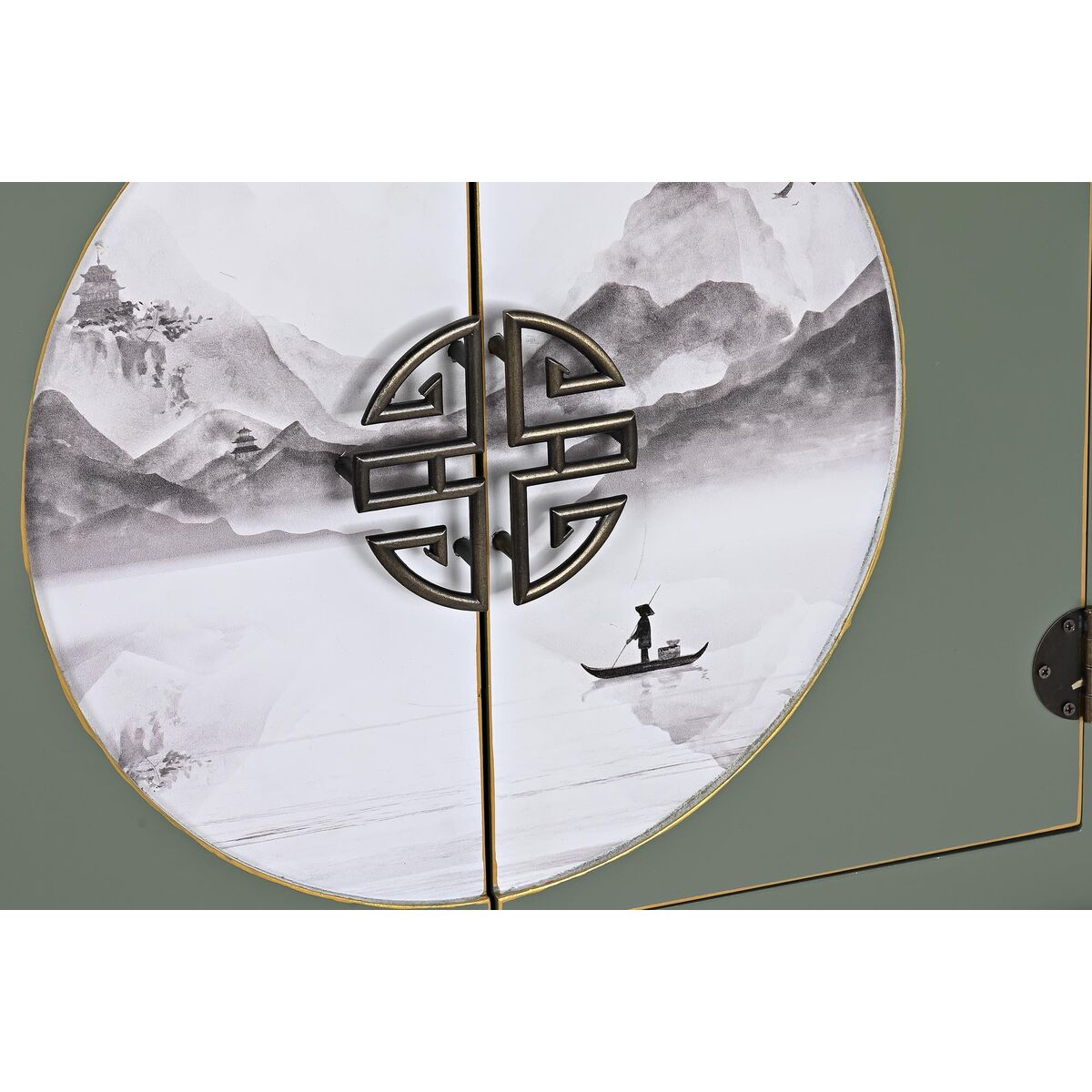 TV furniture DKD Home Decor White Black Green Golden Metal Fir MDF