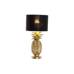 Desk lamp DKD Home Decor Pineapple Black Golden Polyester Resin 50 W