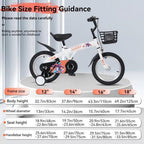 MiniRider™ 16 – 16-Inch Sport Bike for Kids (White, with Training