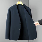 Men's Summer Thin Suit Men's Casual Fashion Business Light Ice Silk