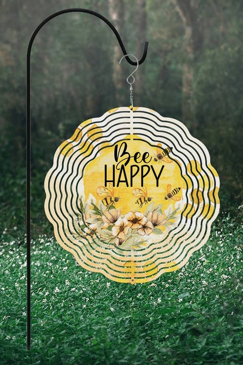 Spring Home Decor Bee Kind 3 Bees Garden Wind Spinner