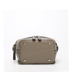 Gray Leather Backpack Purse for Women Convertible Crossbody Bag Medium