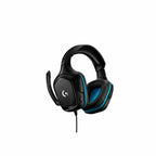 Gaming Headset with Microphone Logitech G432 Black Blue Blue/Black