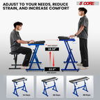5Core Keyboard Stand Z Style Heavy Duty Sturdy Piano Riser Height